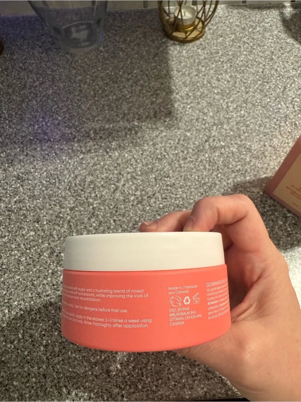 Bushbalm Watermelon Sugar Ingrown Hair Exfoliating Scrub - Pink